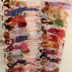 Henri Bendel Scarve & Wrap Multi Vibrant Colors